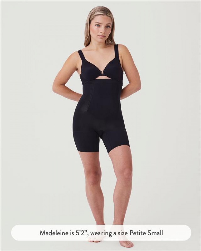 Black Spanx OnCore High-Waisted Mid-Thigh Short | CODWZ-1970