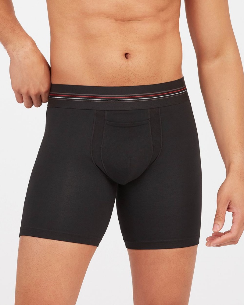 Black Spanx Sculpt Cotton Boxer Brief | NCXRE-2489