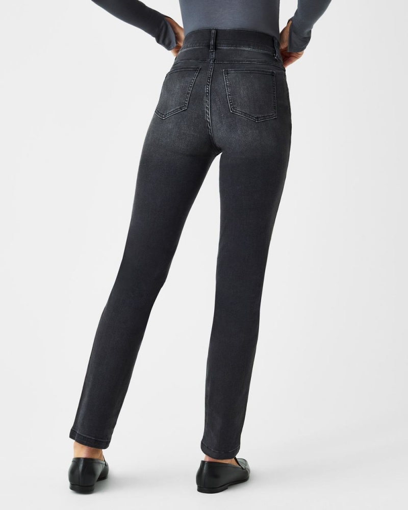 Black Spanx Straight Leg Jeans | RACDK-2697