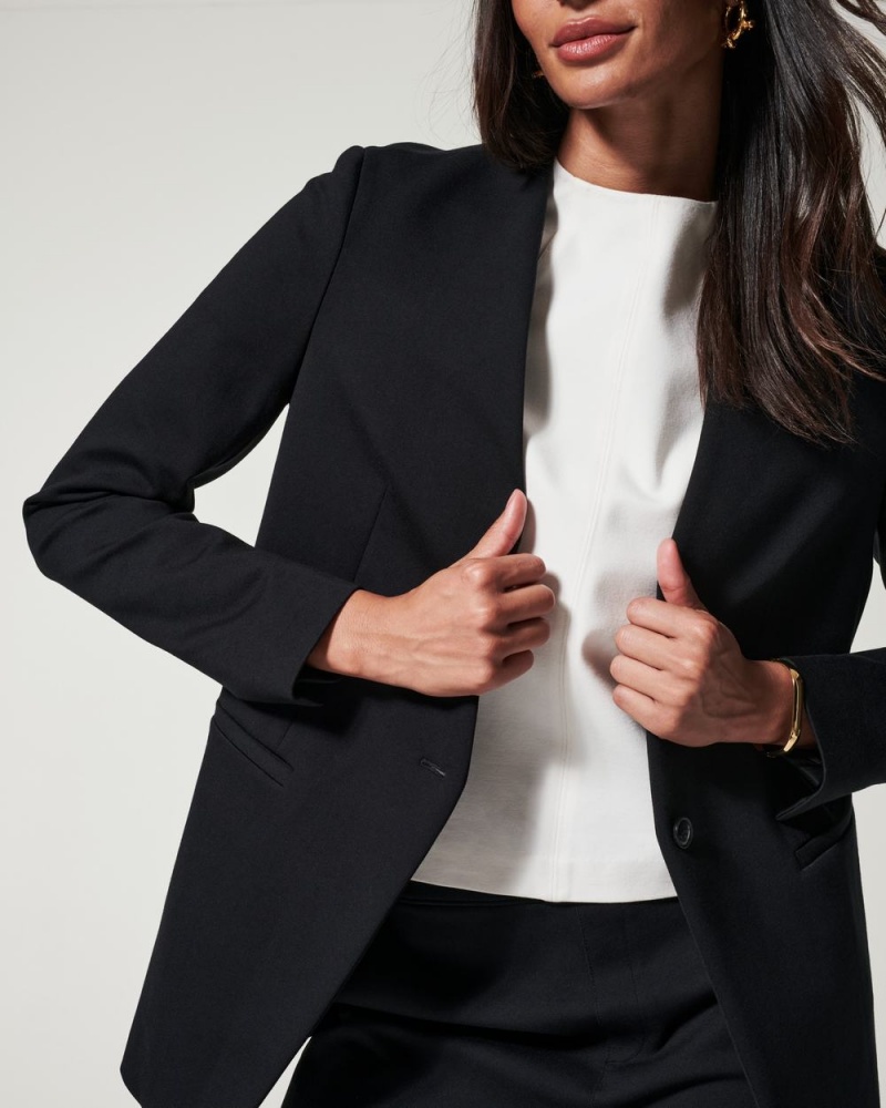 Black Spanx The Perfect Oversized Blazer | XMUFT-2854