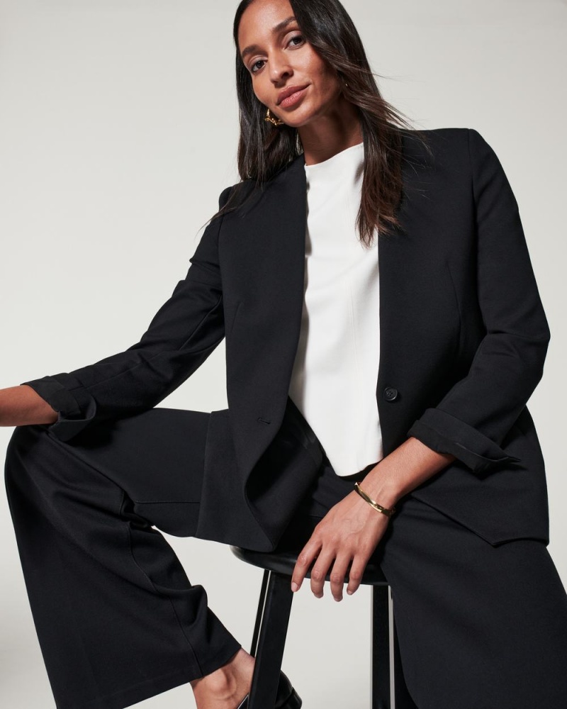 Black Spanx The Perfect Oversized Blazer | XMUFT-2854