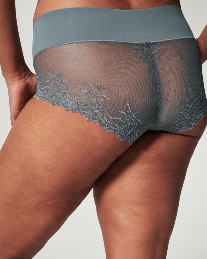 Blue Grey Spanx Undie-tectable® Lace Hi-Hipster Panty | BUVMF-7692