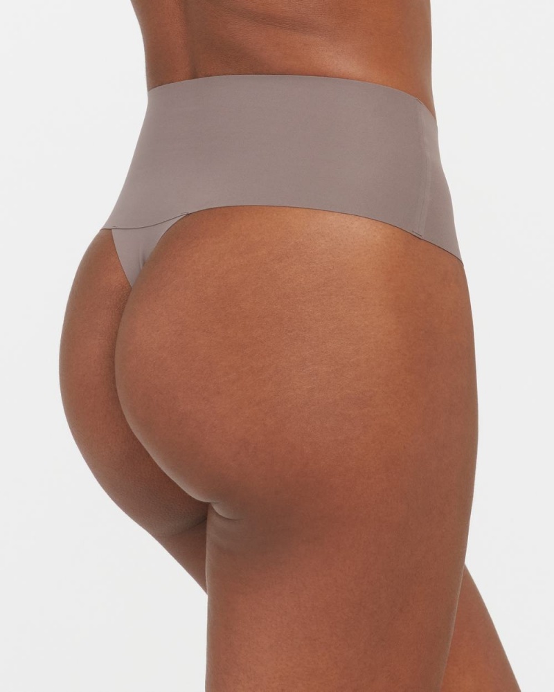 Brown Grey Spanx Undie-tectable® Thong | RVFEL-0148