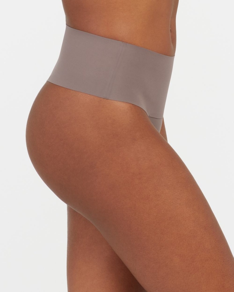 Brown Grey Spanx Undie-tectable® Thong | RVFEL-0148