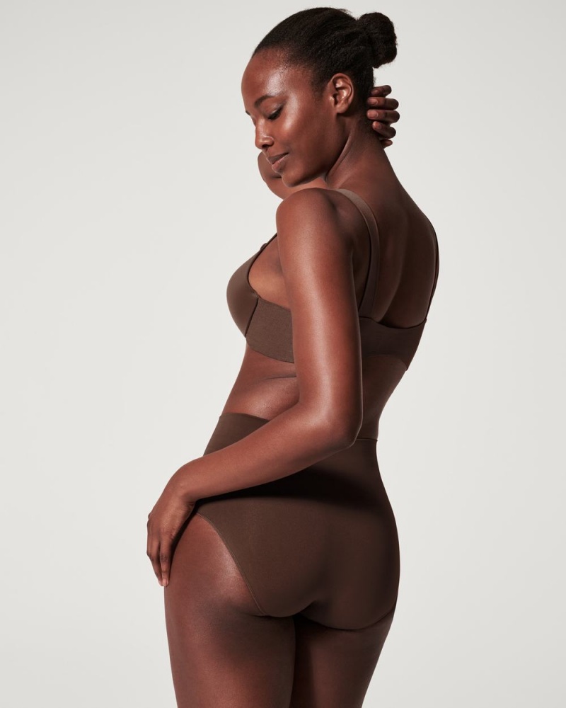 Brown Spanx EcoCare Seamless Shaping Brief | QUFXL-1369