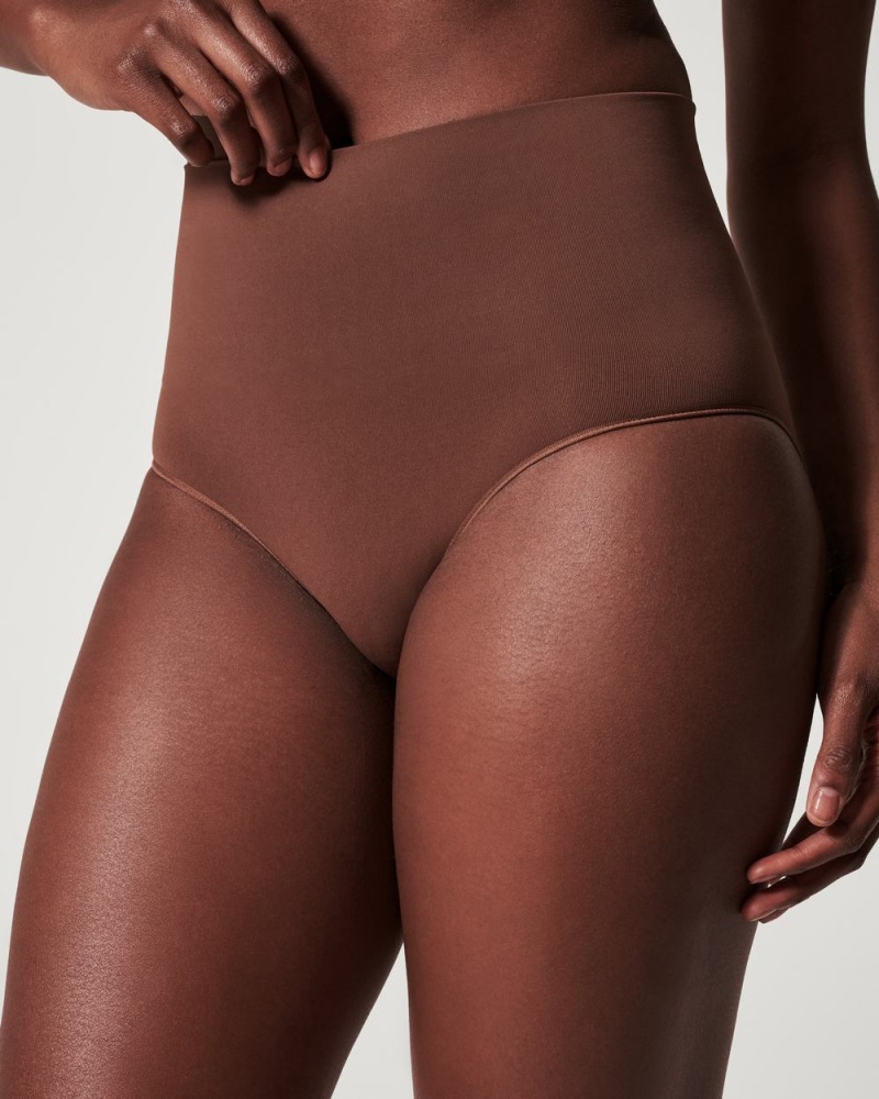 Brown Spanx EcoCare Seamless Shaping Brief | QUFXL-1369