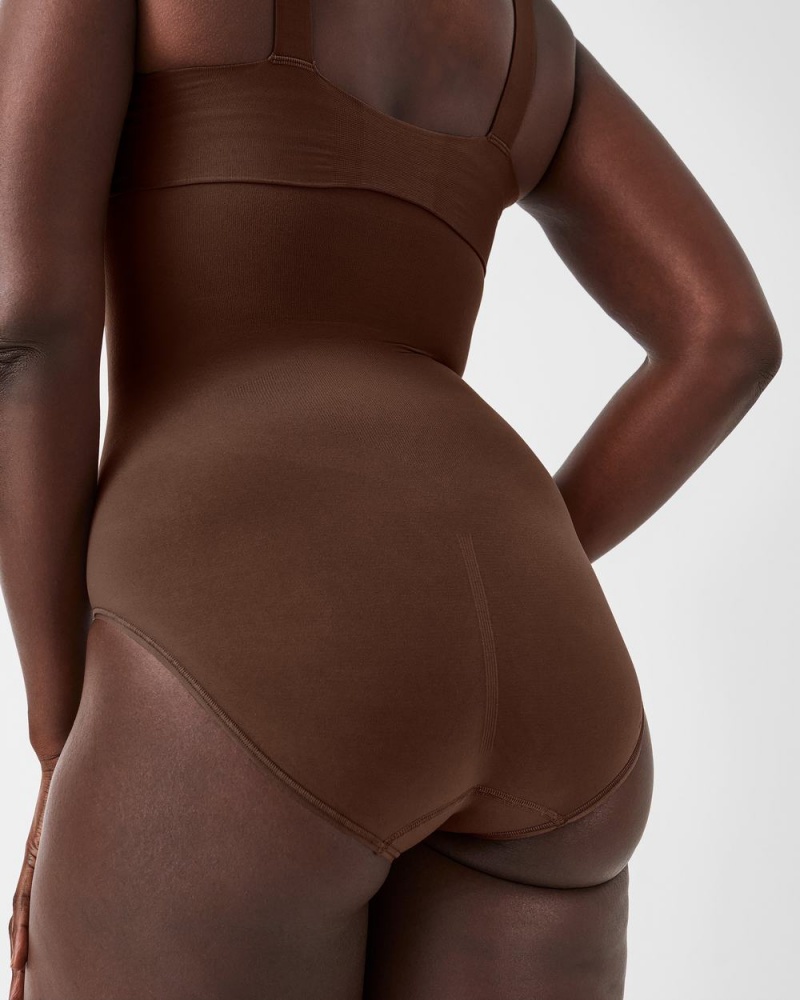 Brown Spanx Higher Power Panties | JDHEC-0268