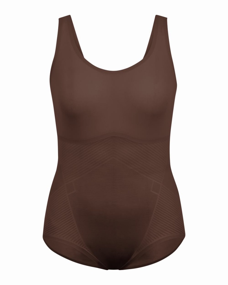 Brown Spanx Thinstincts® 2.0 Tank Panty Bodysuit | DSKPU-6874