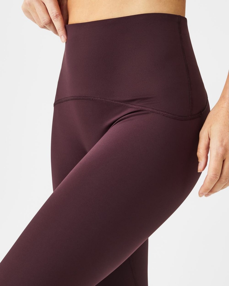 Burgundy Spanx Booty Boost® Active 7/8 Leggings | KBSZM-6240