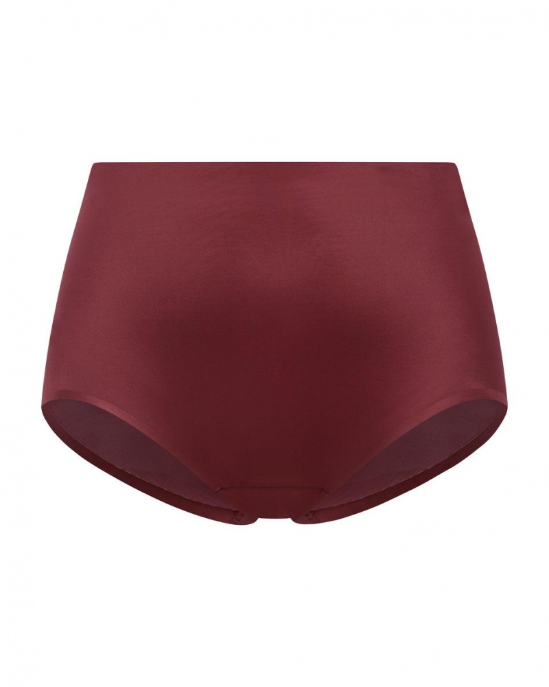 Burgundy Spanx Shaping Satin Brief | SREHB-3625