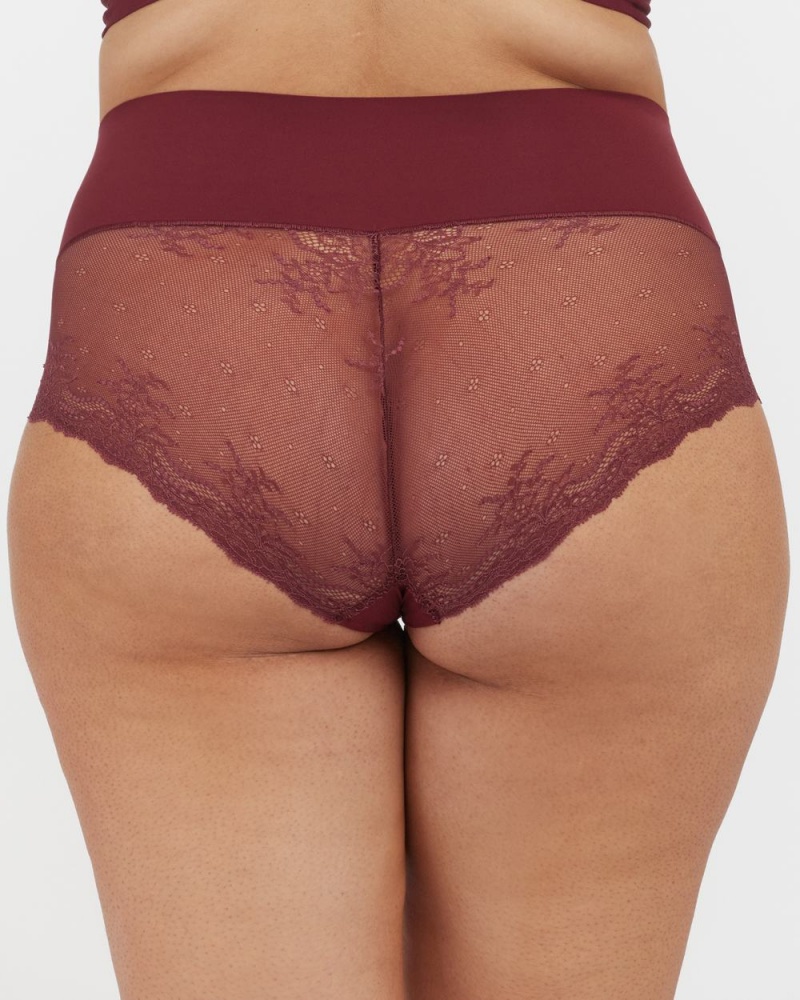 Burgundy Spanx Undie-tectable® Lace Hi-Hipster Panty | RPWTV-8704