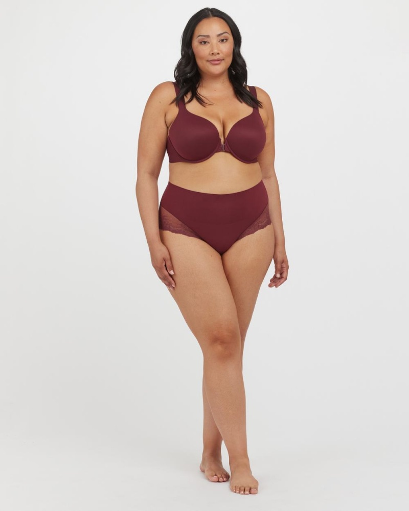 Burgundy Spanx Undie-tectable® Lace Hi-Hipster Panty | RPWTV-8704