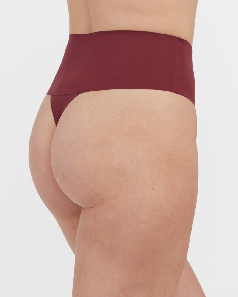 Burgundy Spanx Undie-tectable® Thong | CJEMG-6093