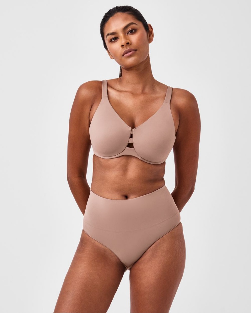 Cafe Au Lait Spanx EcoCare Seamless Shaping Brief | JIPAW-2678