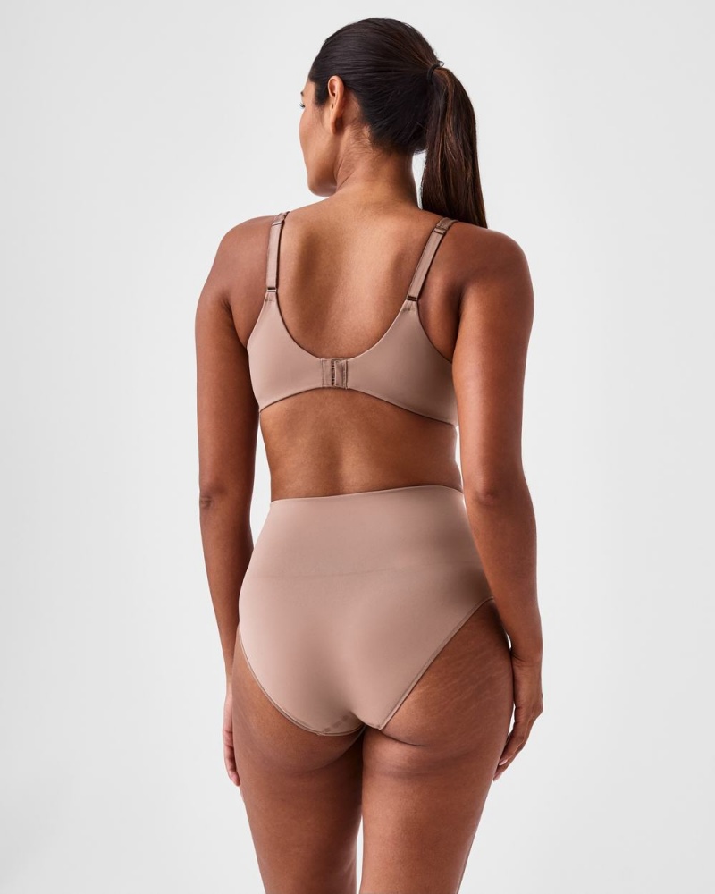 Cafe Au Lait Spanx EcoCare Seamless Shaping Brief | JIPAW-2678