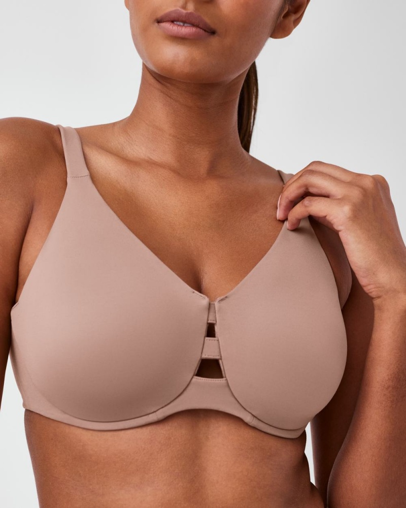 Cafe Au Lait Spanx Low Profile Minimizer Bra | MRAJX-9861