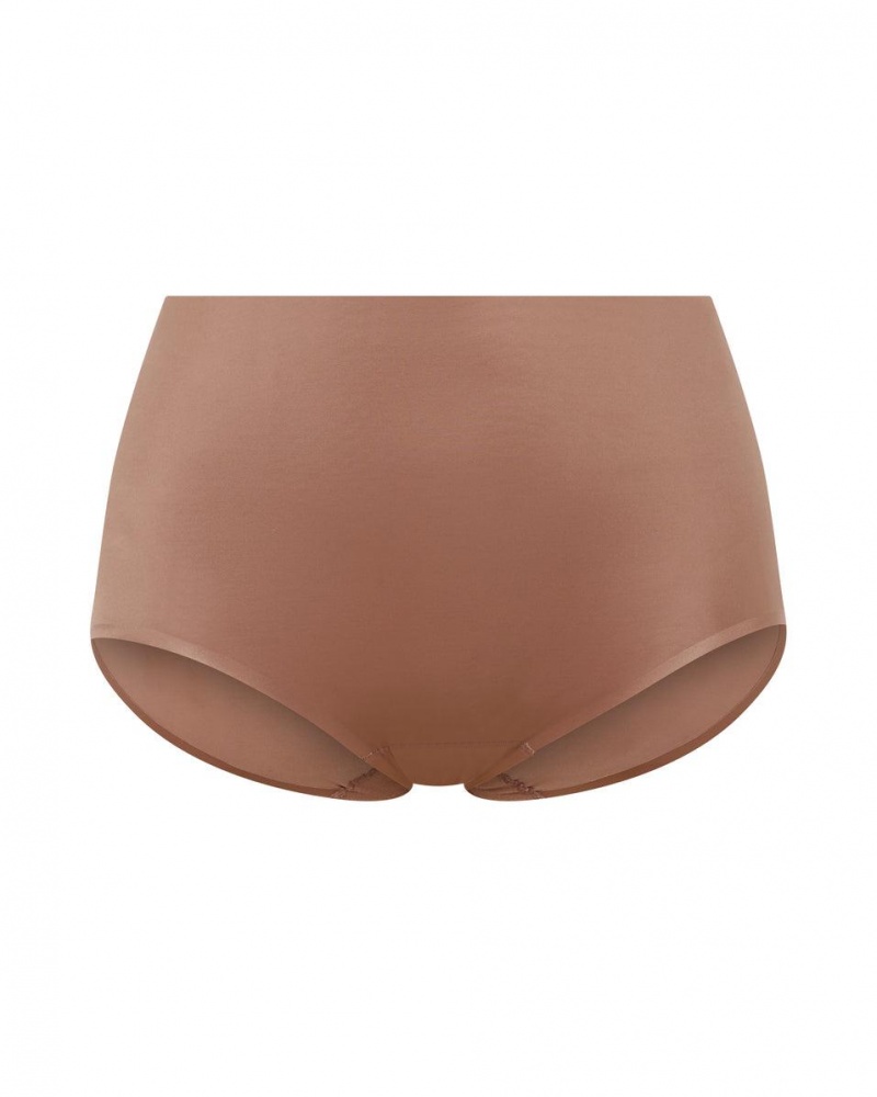 Cafe Au Lait Spanx Shaping Satin Brief | EDUBW-0921