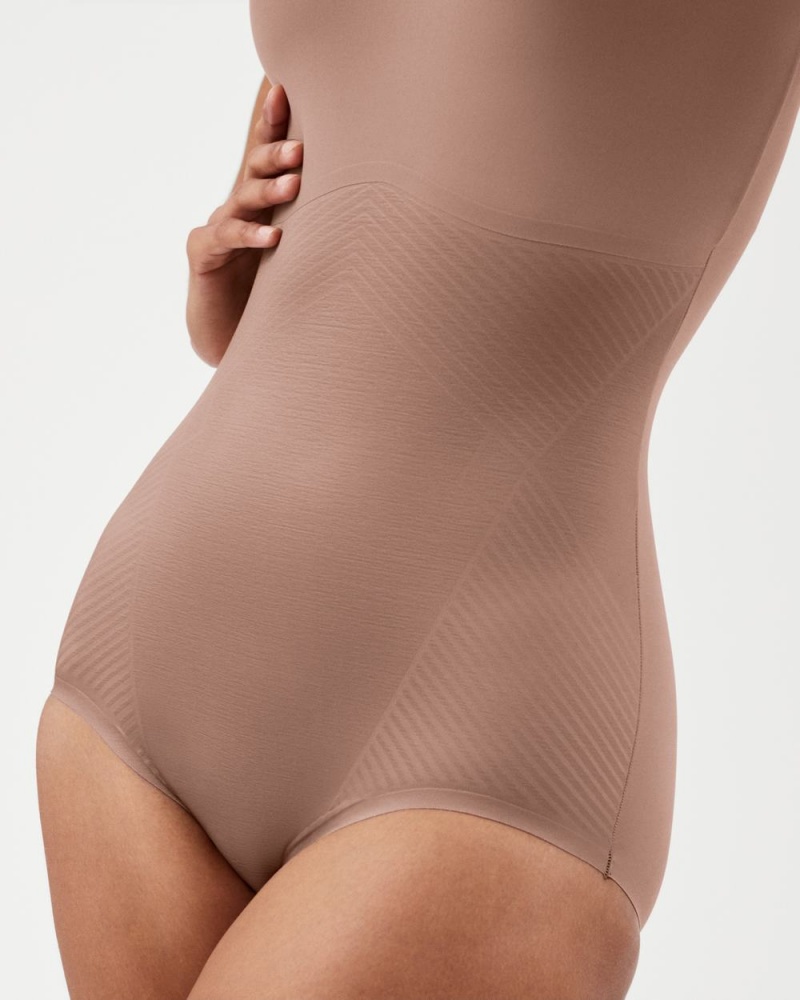 Cafe Au Lait Spanx Thinstincts® 2.0 Tank Panty Bodysuit | DHQVP-0894