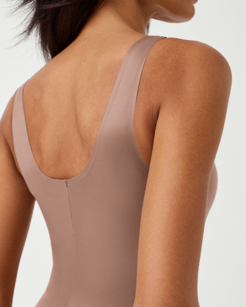 Cafe Au Lait Spanx Thinstincts® 2.0 Tank Panty Bodysuit | DHQVP-0894