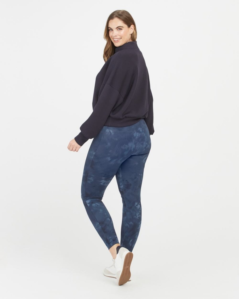 Deep Blue Spanx EcoCare Seamless Leggings | HPASJ-0294