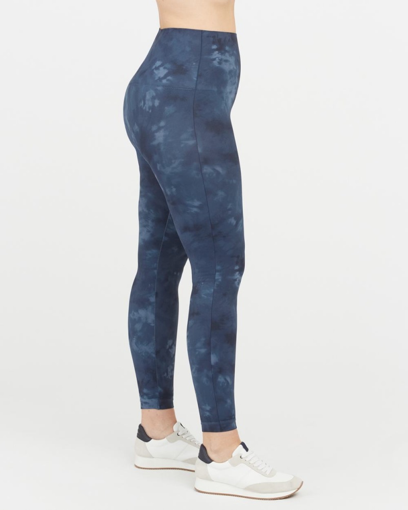 Deep Blue Spanx EcoCare Seamless Leggings | HPASJ-0294