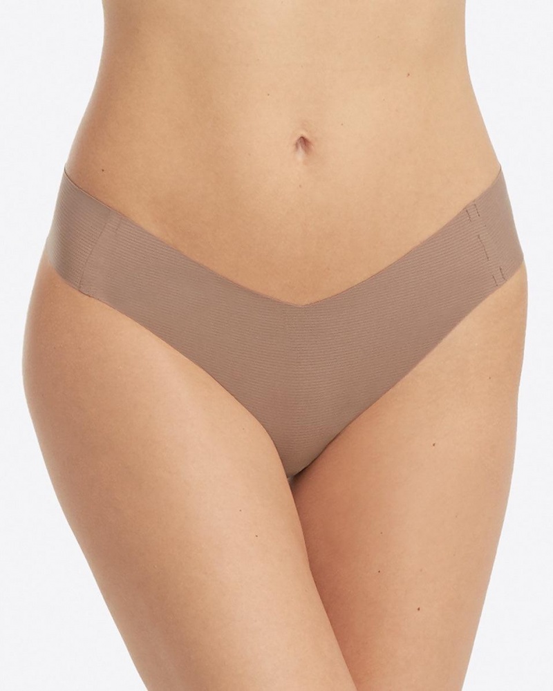 Grey Brown Spanx Under Statements® Thong | WHDBE-3278