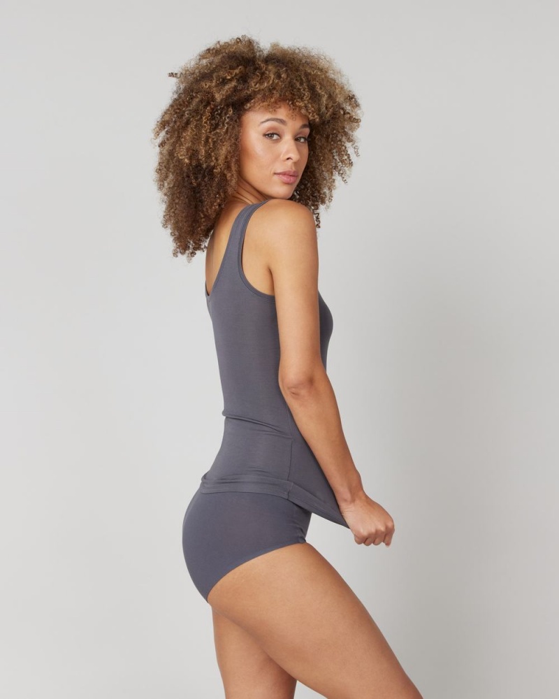 Grey Spanx Better Base Scoop Neck Tank | CFMLA-6237