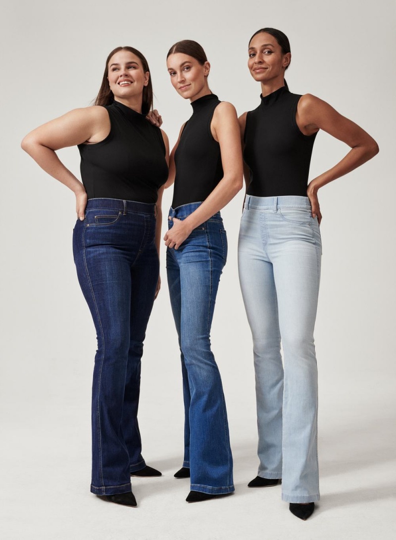 Indigo Spanx Flare Jeans | WVILM-2130