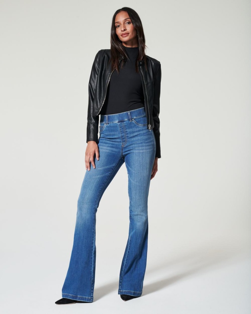 Indigo Spanx Flare Jeans | WVILM-2130