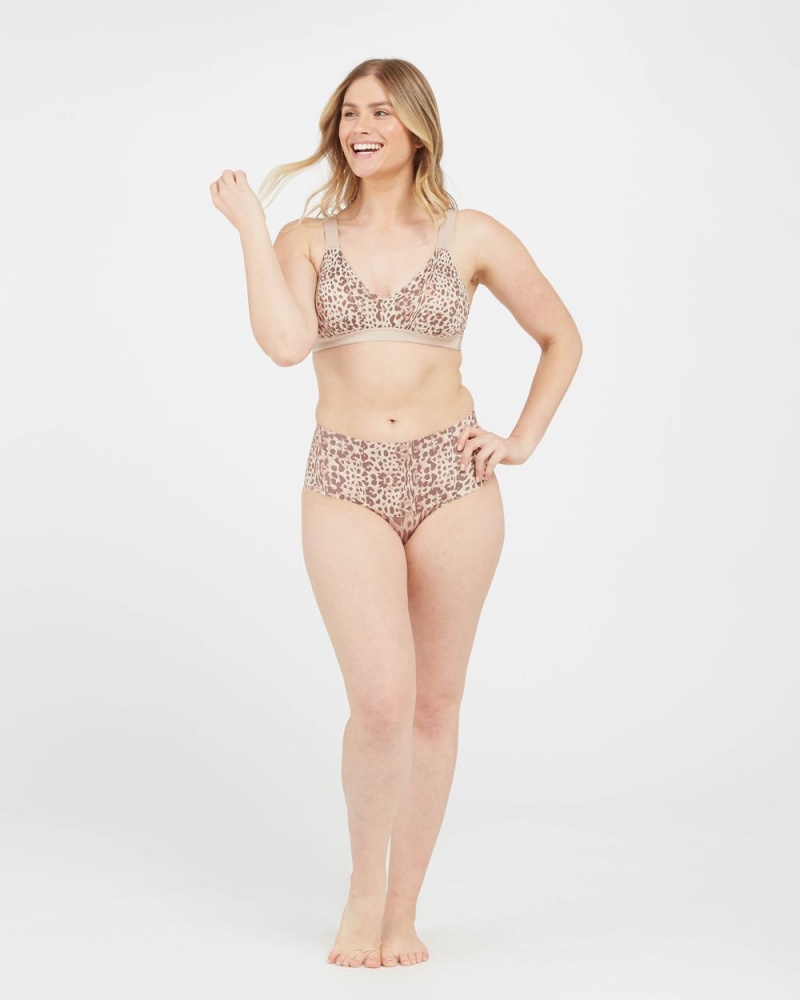 Leopard Spanx Bra-llelujah!® Lightly Lined Bralette | HLYRV-3607