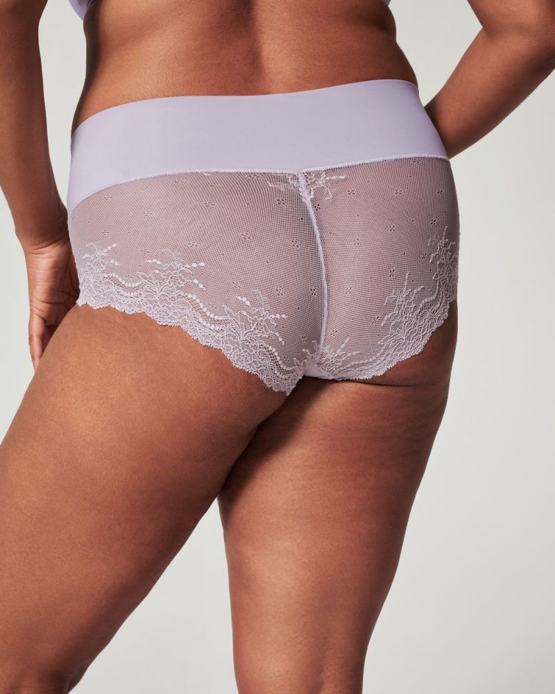 Light Purple Spanx Undie-tectable® Lace Hi-Hipster Panty | KGJZN-4597