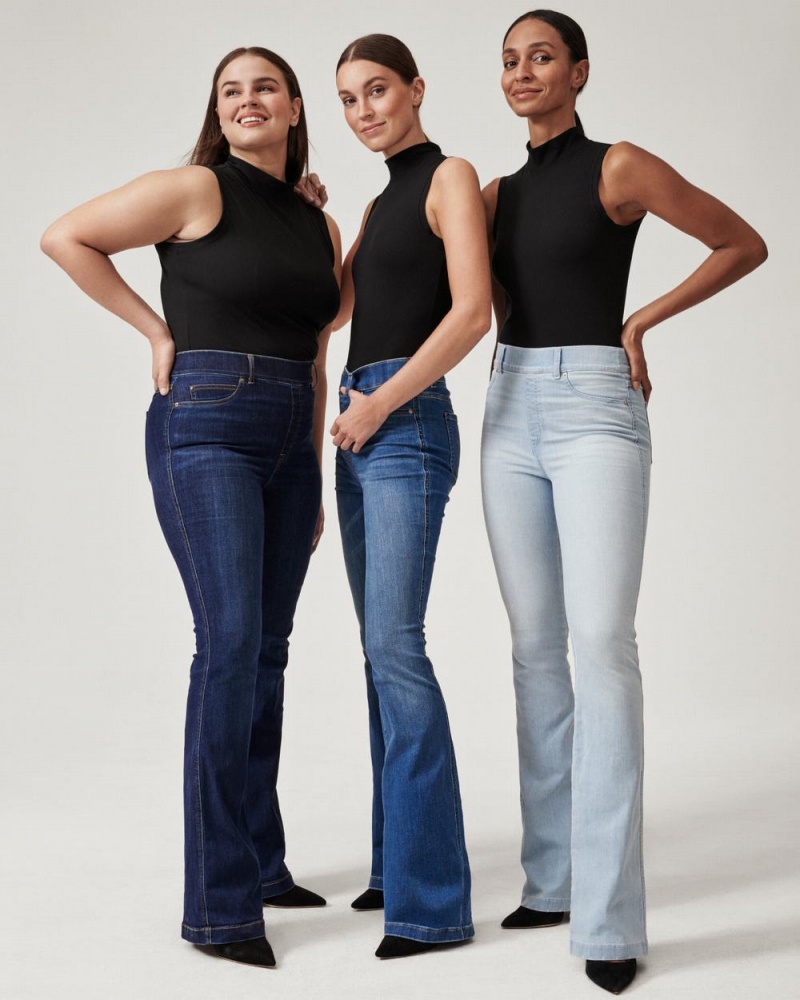 Midnight Shade Spanx Flare Jeans | HPTKO-2138