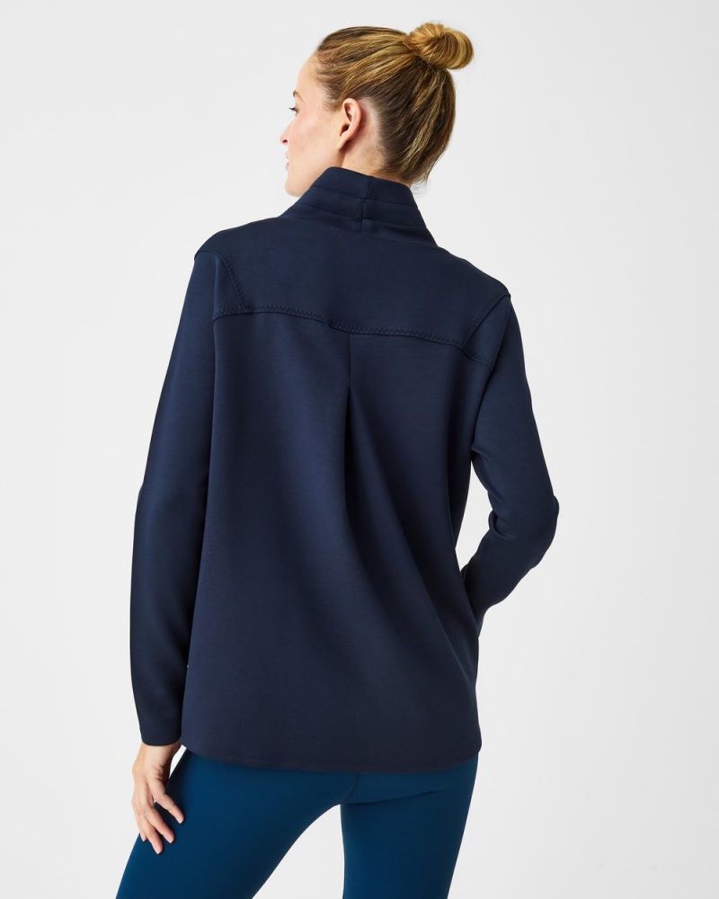 Navy Spanx AirEssentials ‘Got-Ya-Covered’ Pullover | UJYEZ-6210