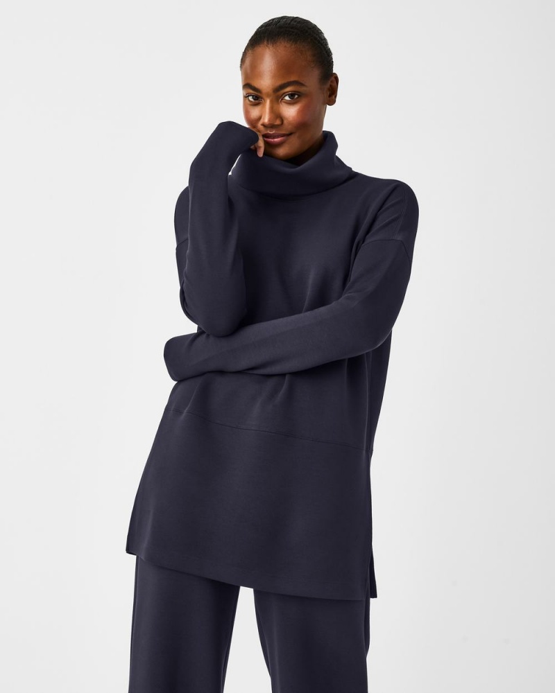 Navy Spanx AirEssentials Turtleneck Tunic | FTWXY-4038