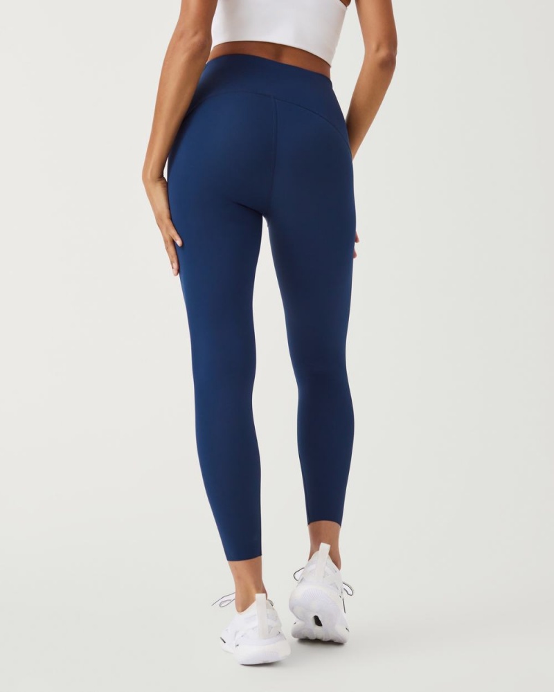 Navy Spanx Booty Boost® Active 7/8 Leggings | SGKNU-5918