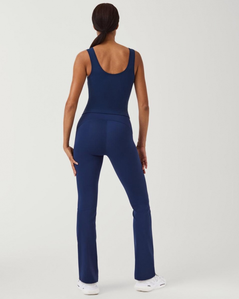 Navy Spanx Booty Boost® Flare Yoga Pant | QJLCU-1764