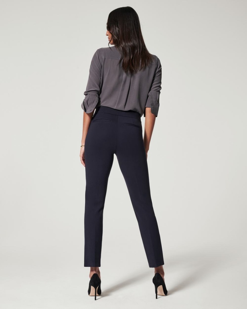 Navy Spanx The Perfect Pant, Slim Straight | VGTJL-7549