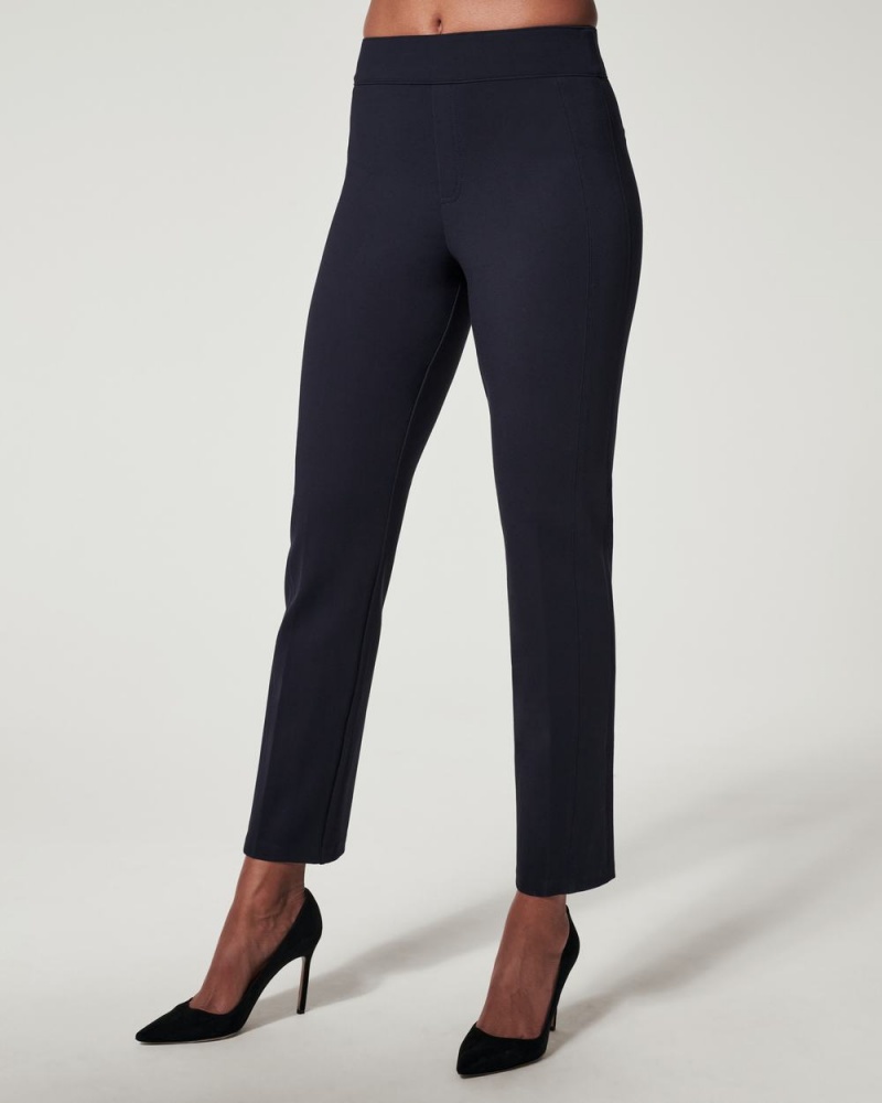 Navy Spanx The Perfect Pant, Slim Straight | VGTJL-7549