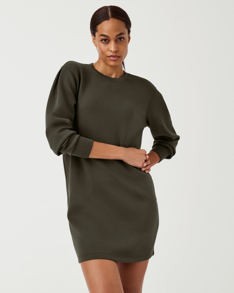 Olive Spanx AirEssentials Crew Neck Dress | ZHFUQ-8123