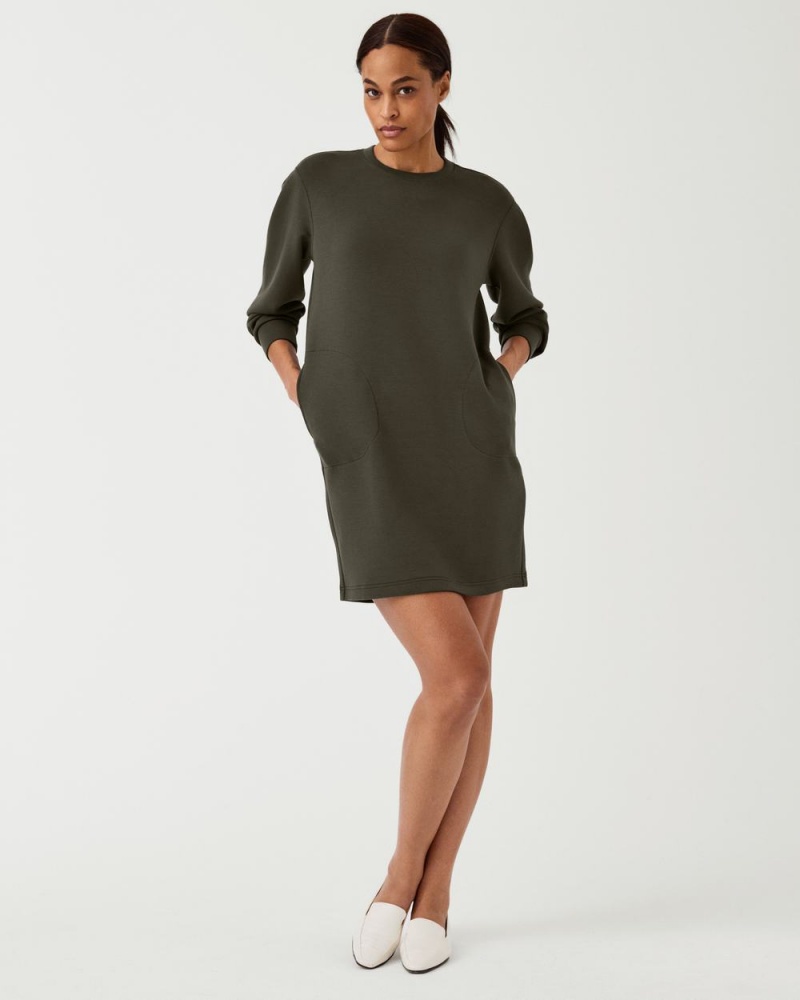 Olive Spanx AirEssentials Crew Neck Dress | ZHFUQ-8123