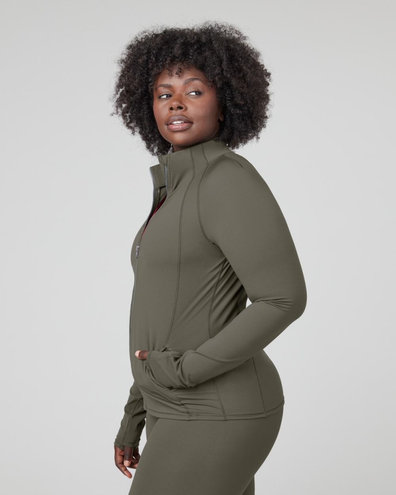 Olive Spanx Contour Jacket | KPJYG-4309