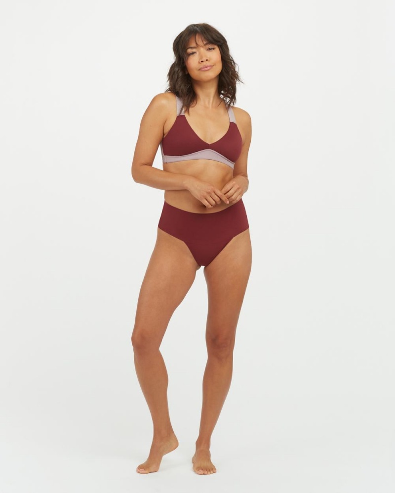 Purple/Burgundy Spanx Bra-llelujah!® Unlined Bralette | DCAIX-4735