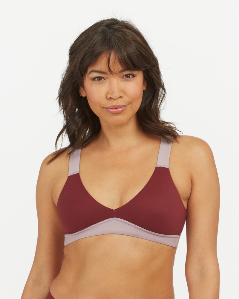 Purple/Burgundy Spanx Bra-llelujah!® Unlined Bralette | DCAIX-4735