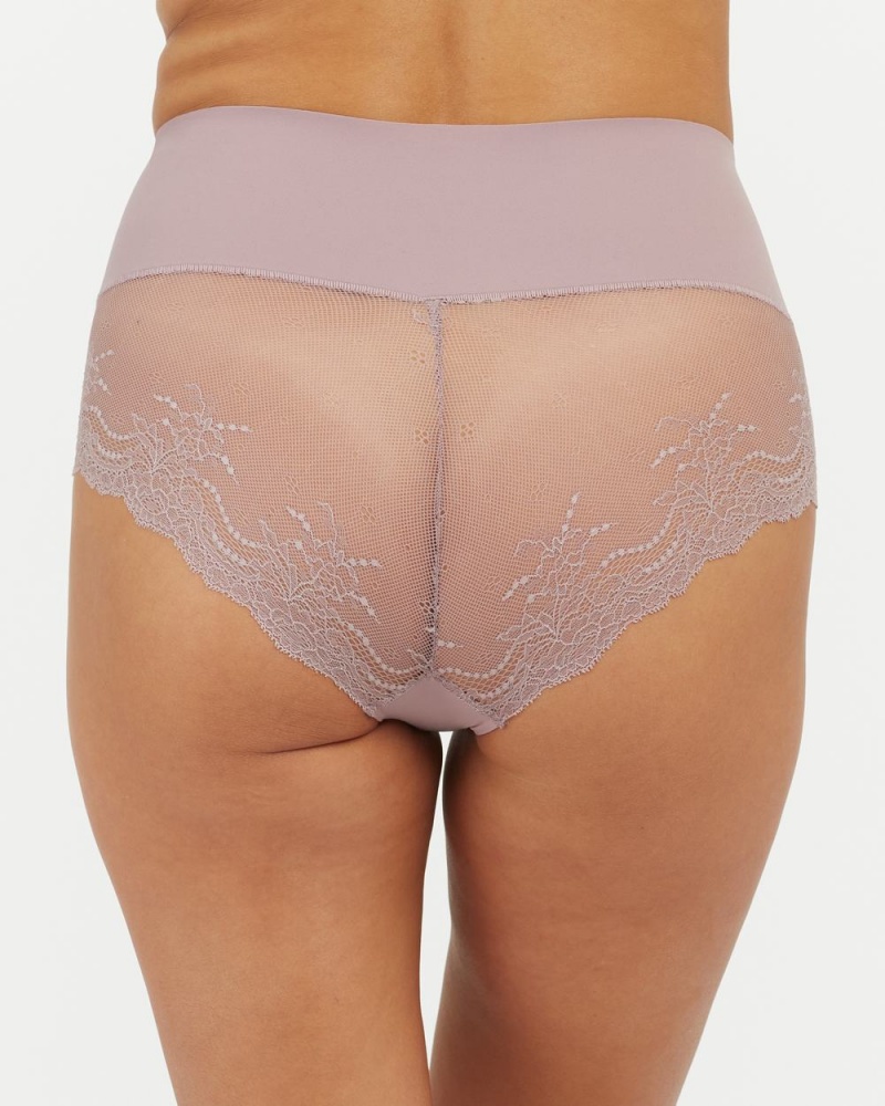 Purple Brown Spanx Undie-tectable® Lace Hi-Hipster Panty | RGUCA-0645