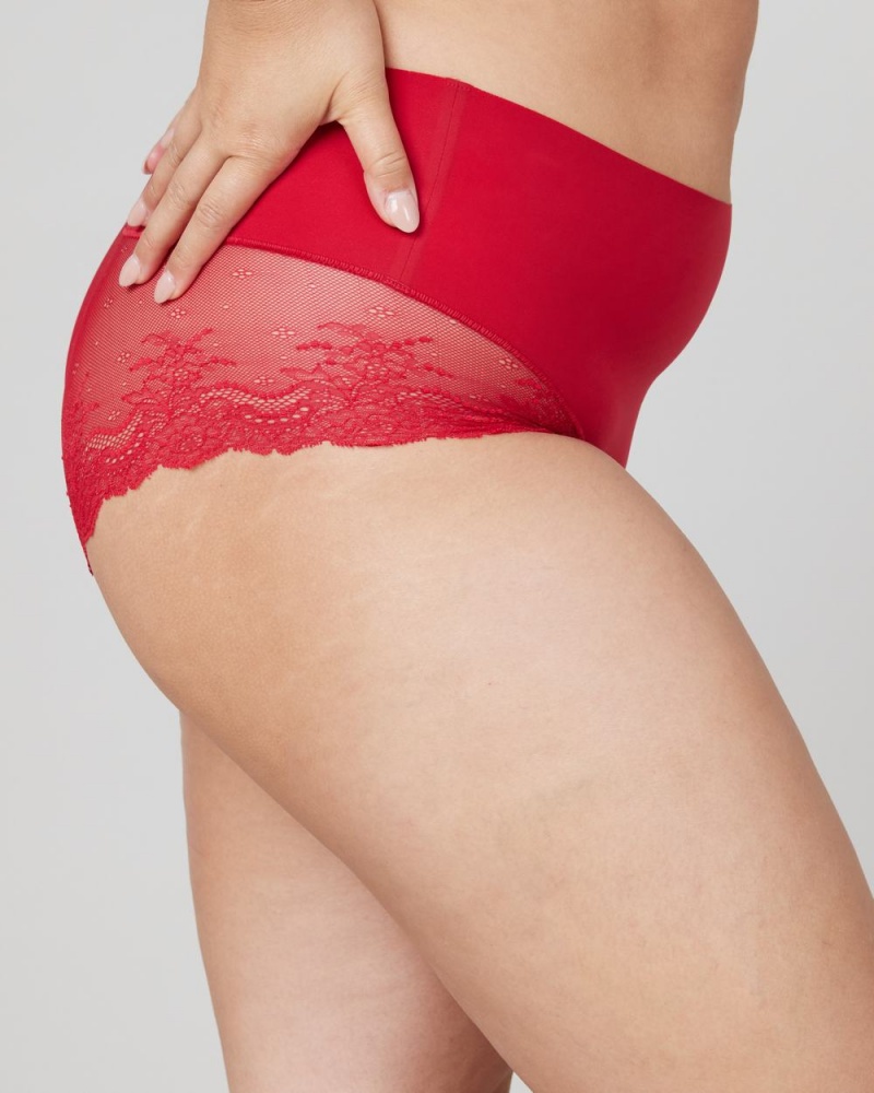 Red Spanx Undie-tectable® Lace Hi-Hipster Panty | FMLDH-0341