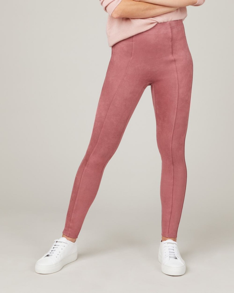 Rose Spanx Faux Suede Leggings | EPFZT-0735