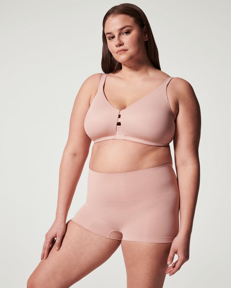 Rose Spanx Low Profile Wireless Minimizer Bra | VQYMT-9235