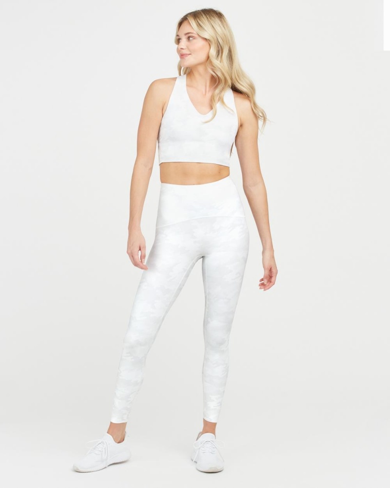 White Camo Spanx Booty Boost® Active Camo 7/8 Leggings | QRBUY-9023