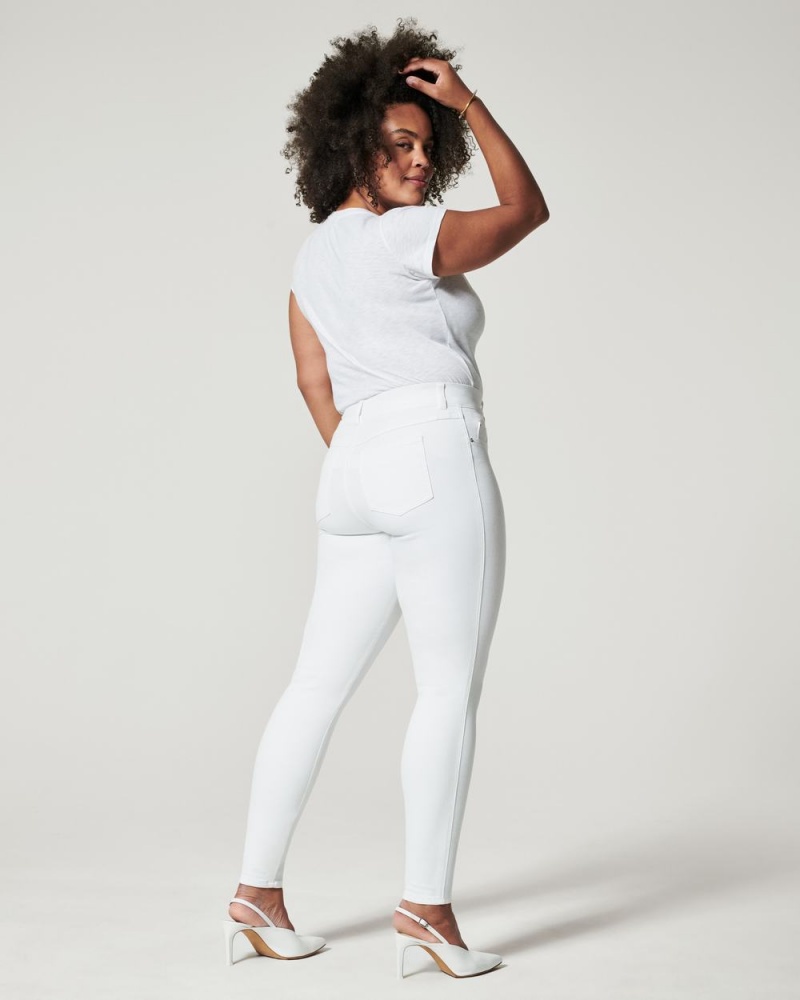 White Spanx Ankle Skinny Jeans | TQZDA-3056