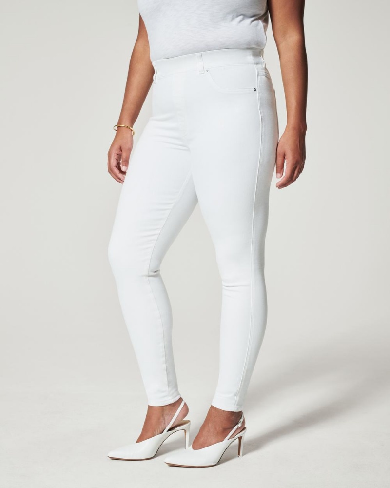 White Spanx Ankle Skinny Jeans | TQZDA-3056